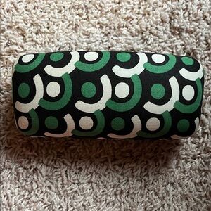 Vera Bradley Black and Green Glasses Case